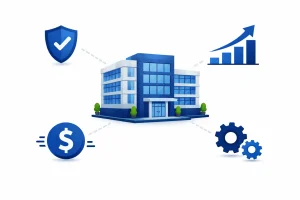 Best business structure for entrepreneurs showing business entity types with liability protection, taxes, growth, and operations