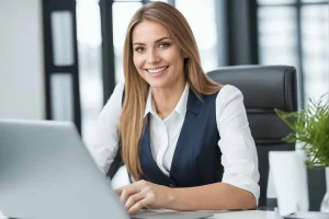 Professional business owner using commercial mail receiving agency and registered agent services instead of home address