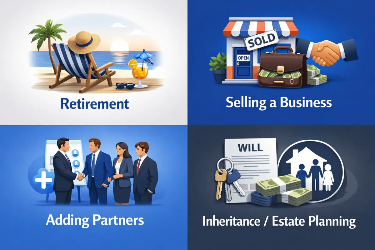 reasons-for-transferring-llc-ownership Common reasons business owners transfer LLC ownership