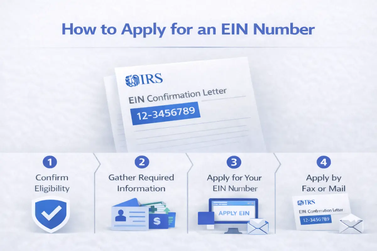 How to apply for EIN number using IRS Form SS-4